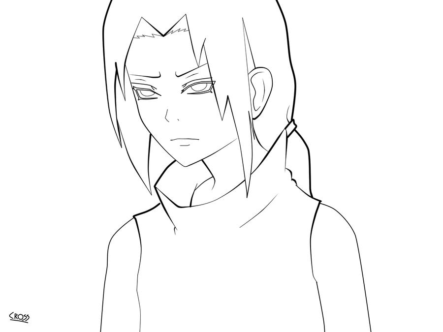 Kid Itachi lineart by IndigoSake on DeviantArt