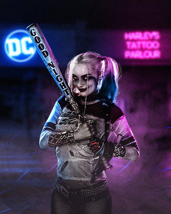 Harley Quinn Neons by LitgraphiX on DeviantArt