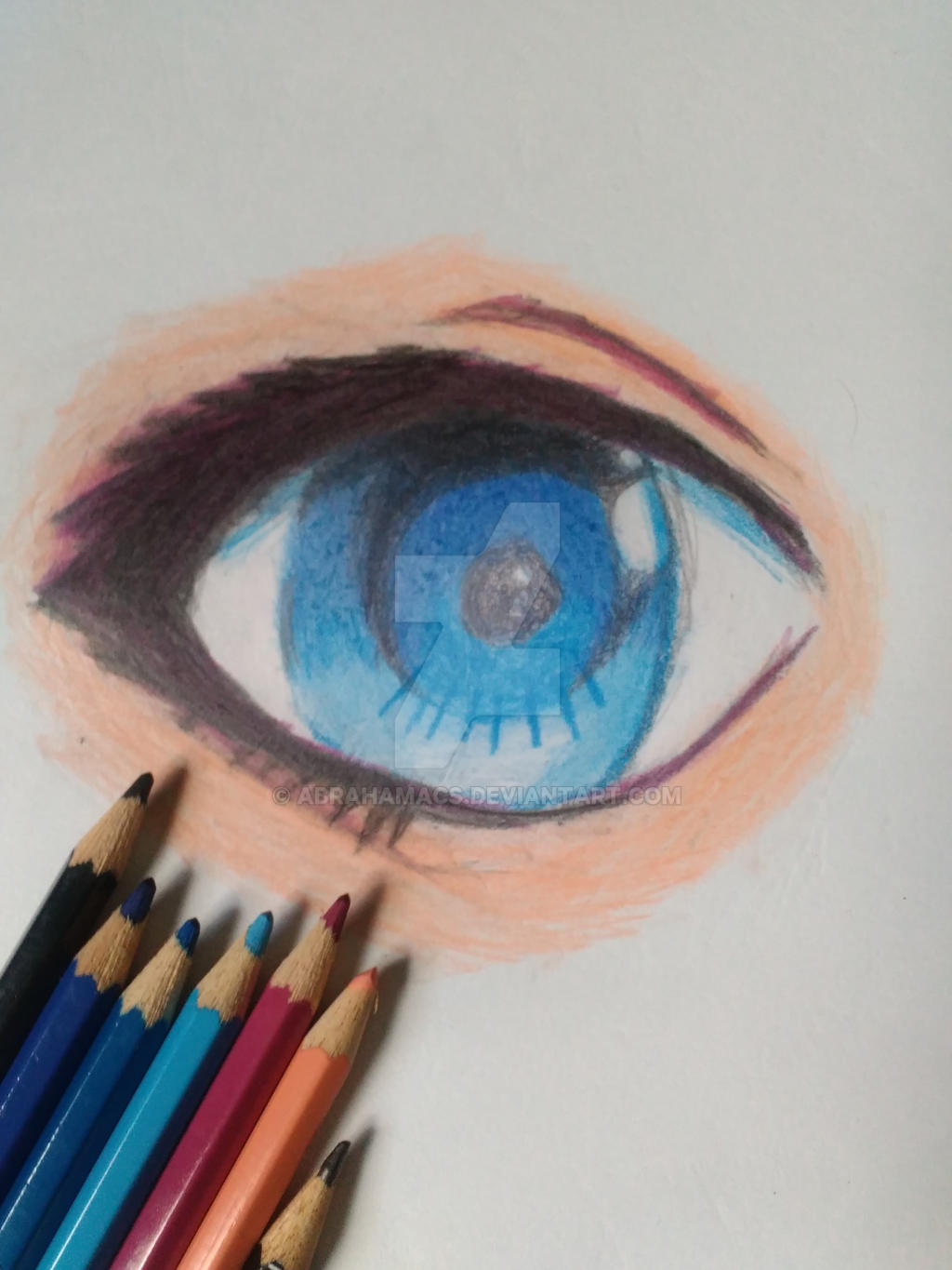 Blue Anime Eye by AbrahamACS on DeviantArt