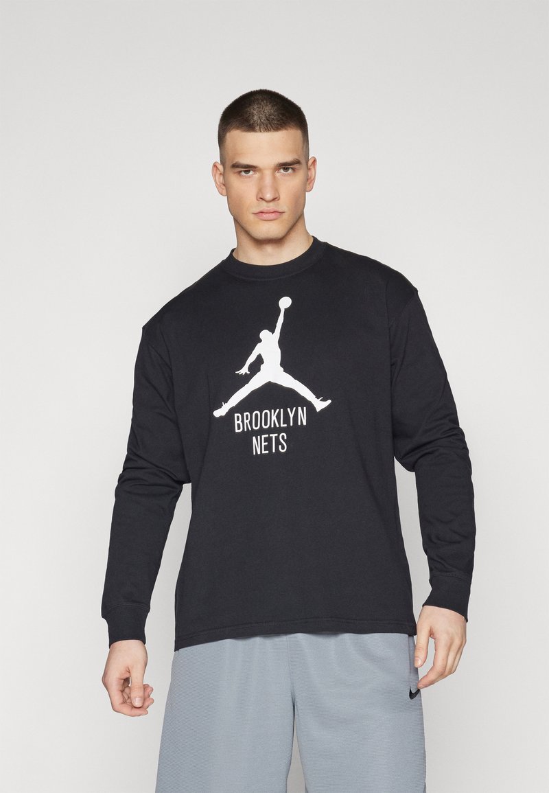 Nike Performance NBA BROOKLYN NETS TEE - Langærmet T-shirt - black/sort ...