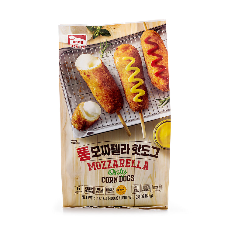 Haitai Mozzarella Corn Dogs, Frozen