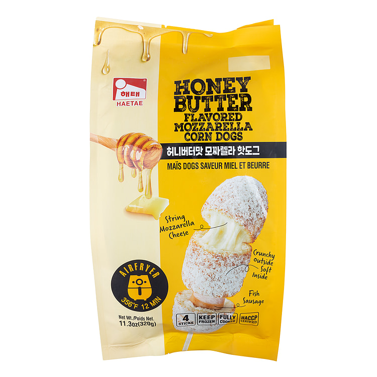 Haitai Honey Butter Flavored Mozzarella Corn Dogs 320 g