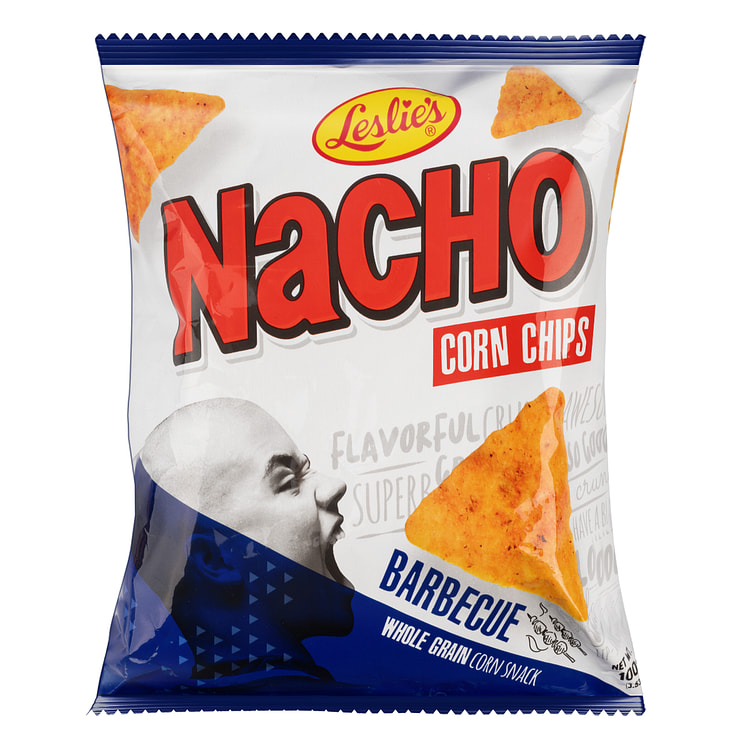 Leslie's Nacho Corn Chips BBQ 100 g (min 4)