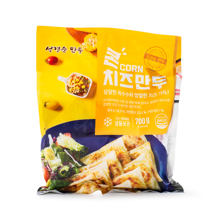 Korean Corn Cheese Flat Dumpling