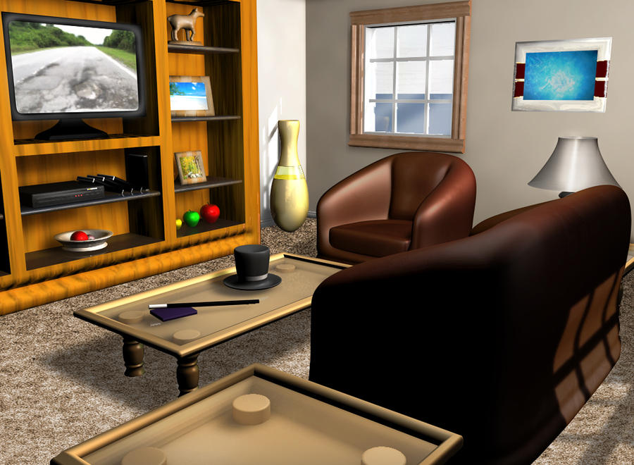 Living Room Scene by ChristinaYates on DeviantArt