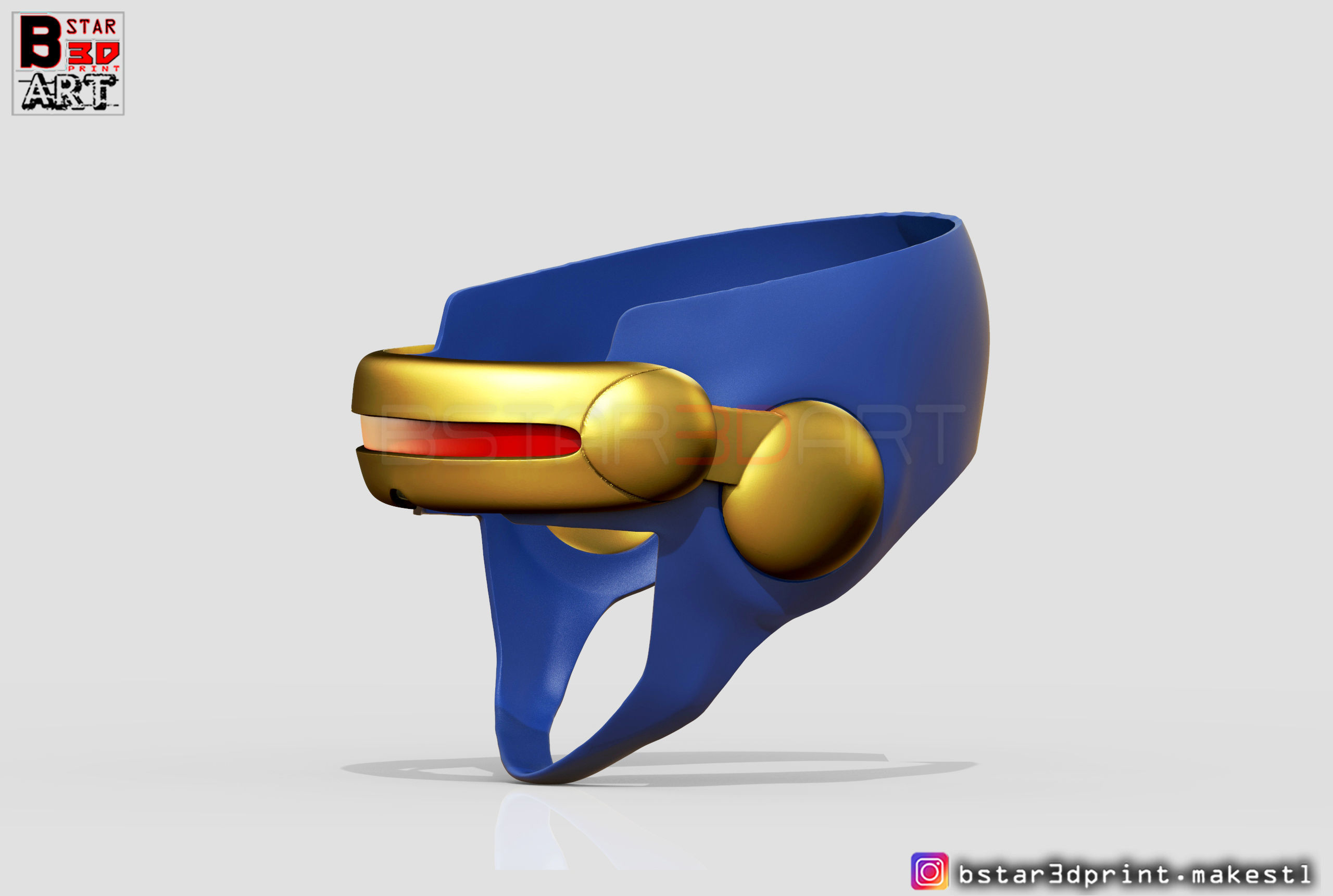 Cyclops X-Men Helmet - Marvel Comic cosplay 3D model 3D printable ...