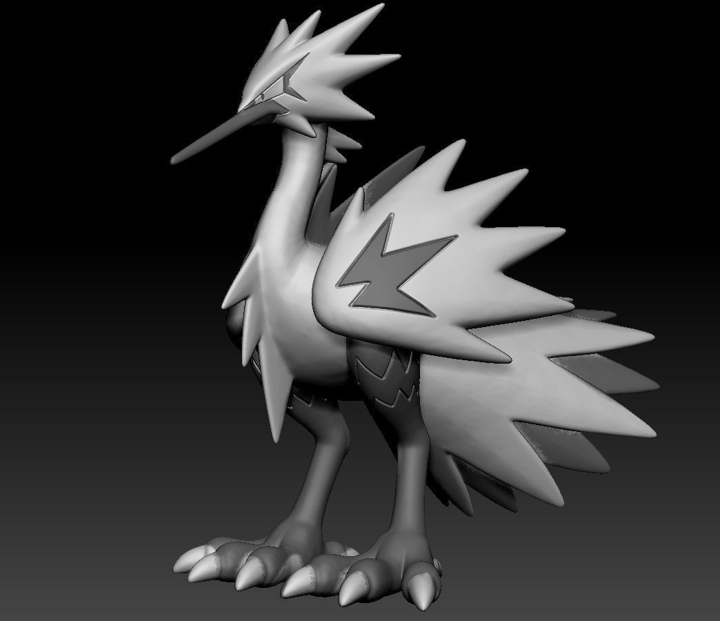 Pokemon Galarian Zapdos 3D model 3D printable | CGTrader