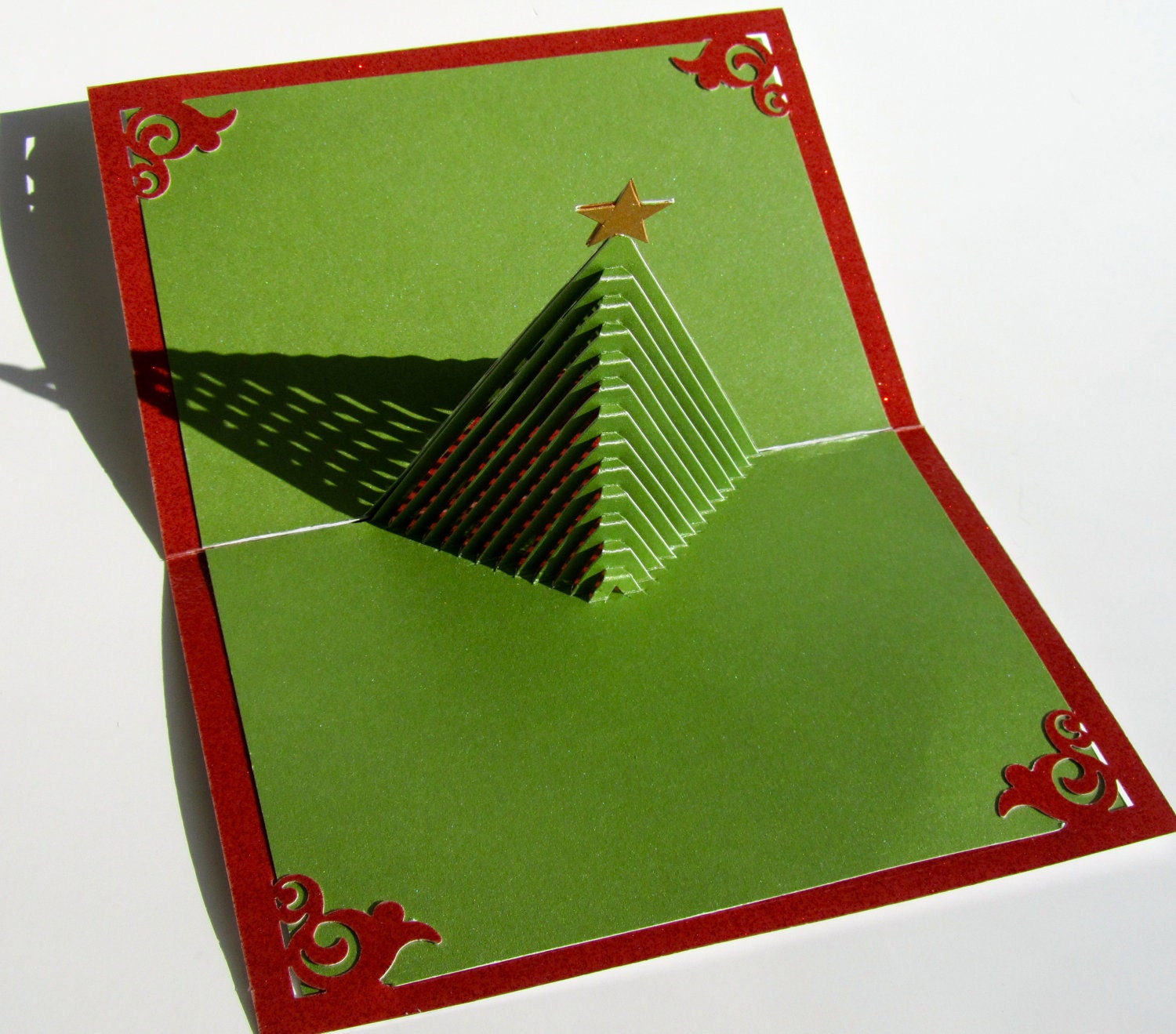 Christmas Tree 3D Pop Up Greeting Card and Decoration.