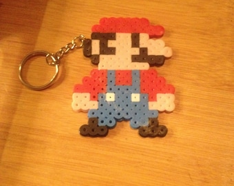 Mario Perler Bead Key Chain