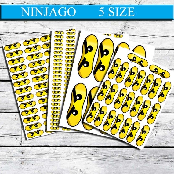 Ninjago Eyes Printable Lollipop