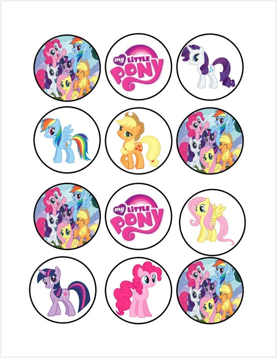 My Little Pony Cupcake Toppers Printable - Printable Word Searches