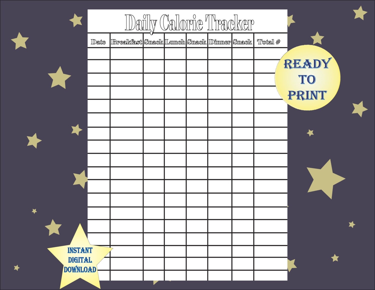 Calorie Tracker Template