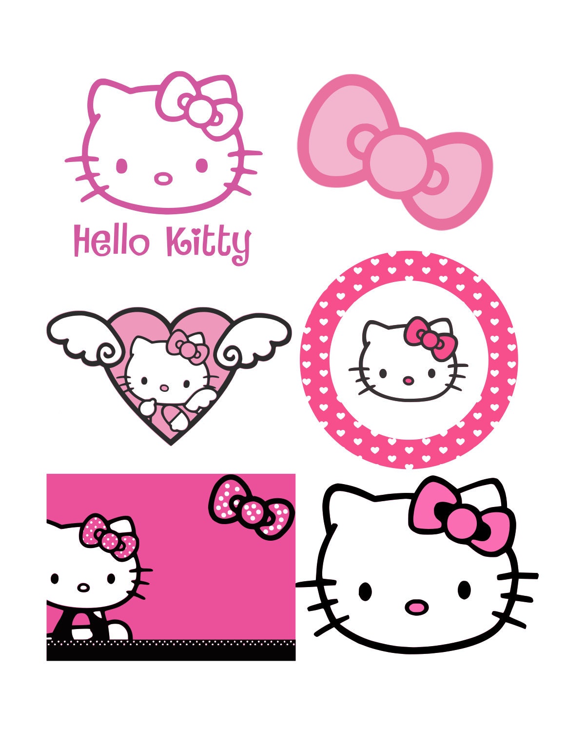 Hello Kitty svg Hello Kitty Cut file svg files for silhouette