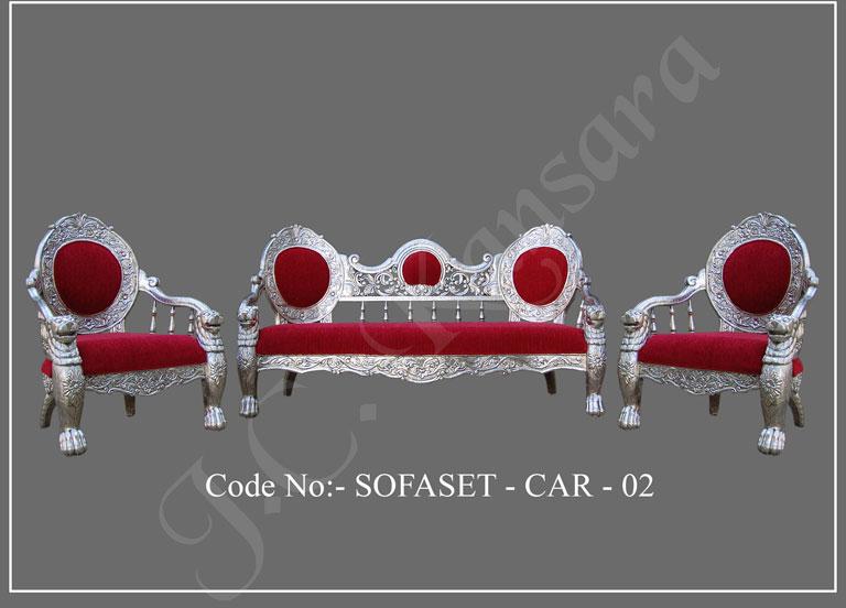 Silver Sofa Set