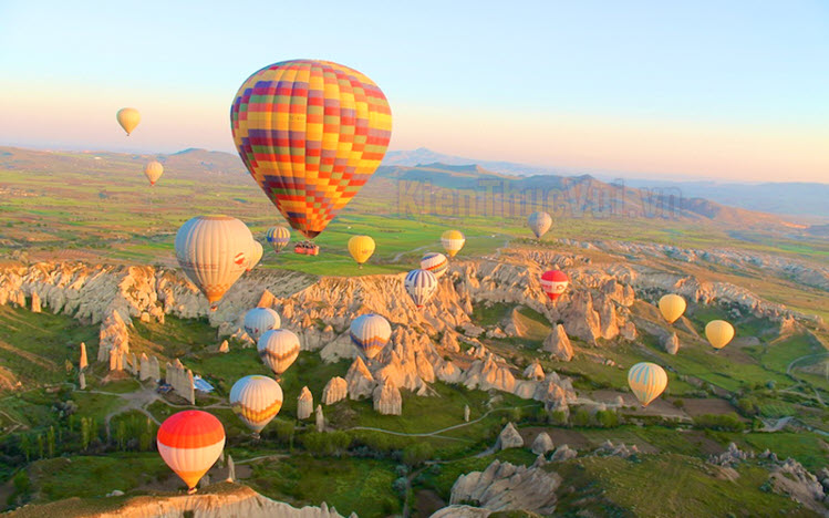 Cappadocia  điểm bay khinh khí cầu đẹp nhất thế giới