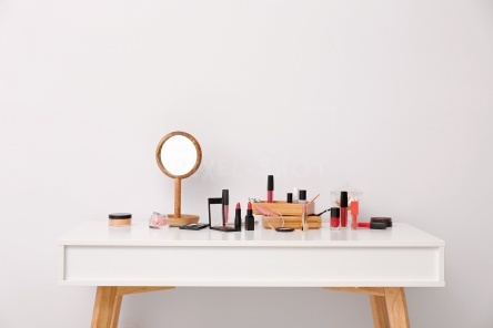 Cosmetics on the table