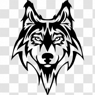 Wolf Logo - Tapestry - Stencil Symbol Transparent PNG