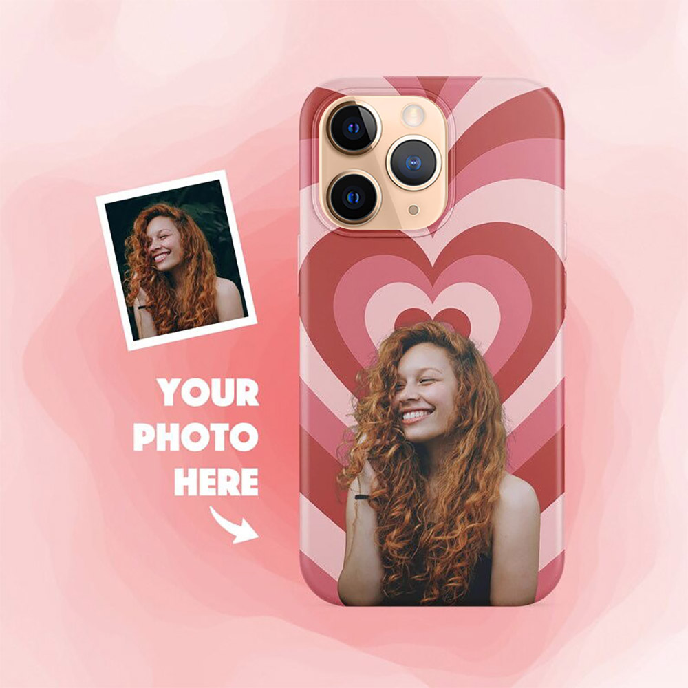 Custom Portrait Heart Phone Case Remove Photo Background