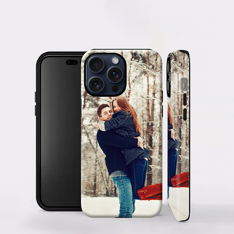 Full-Wrap Glossy Premium Print Dual-Layer Protective - Upload Your Photo to Create a Customized Phone Case