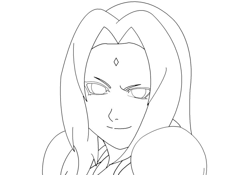 Tsunade LineART by Flopes1994 on DeviantArt