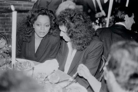 Gene and Diana Ross attend a party, celebrating Bette Midler's series ...