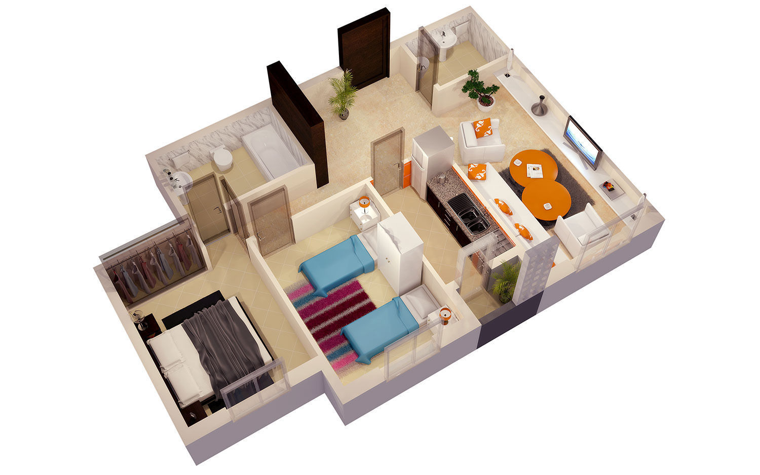 sofa 3d FLOOR PLAN CGTrader