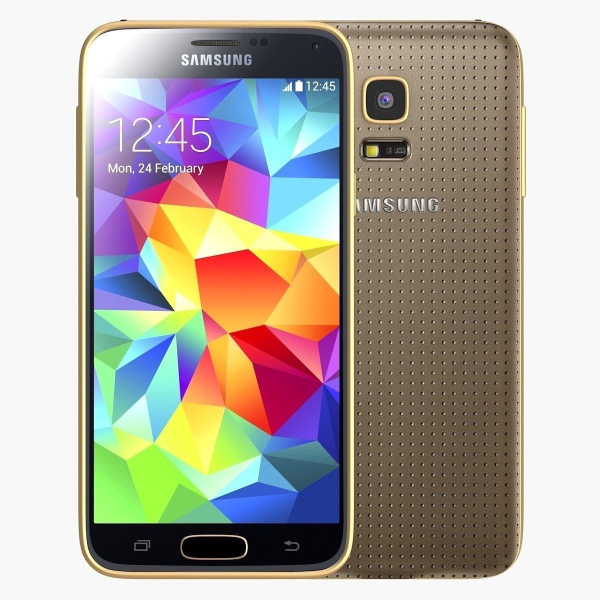 Samsung Galaxy S5 mini Copper Gold 3D model | CGTrader