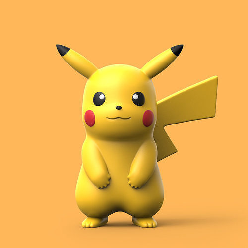 POKEMON - PIKACHU 3D model 3D printable | CGTrader