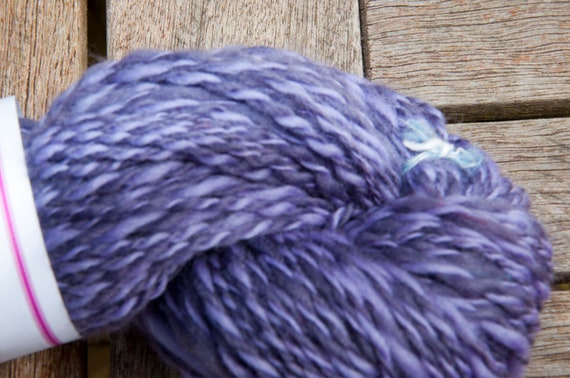 Handspun Merino in Shades of Purple 53g/146yds