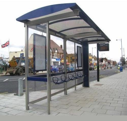 Stainless Steel Bus Stop Shelter, Style : Modern, Color : Grey at Rs 1. ...