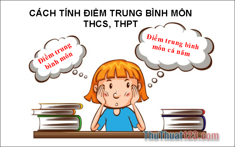 Cách tính điểm trung bình môn THCS, THPT