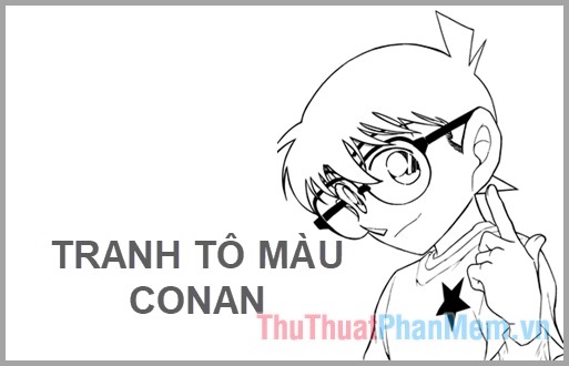 Tranh tô màu Conan