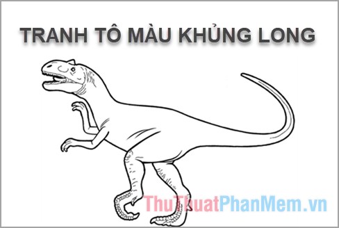 Tranh tô màu khủng long