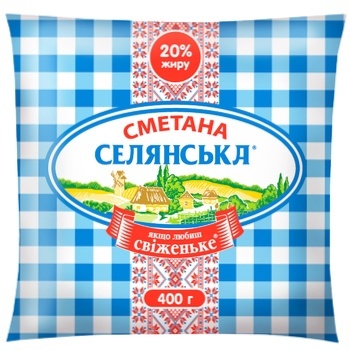 Selianska Sour Сream 20% 400g