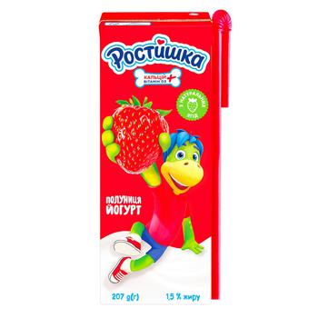 Rostishka Strawberry Yogurt 1.5% 207g