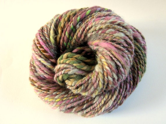 YARNS FOR CHARITY - Handspun merino and alpaca fleece yarn - knitting yarn / wool -  75 yards