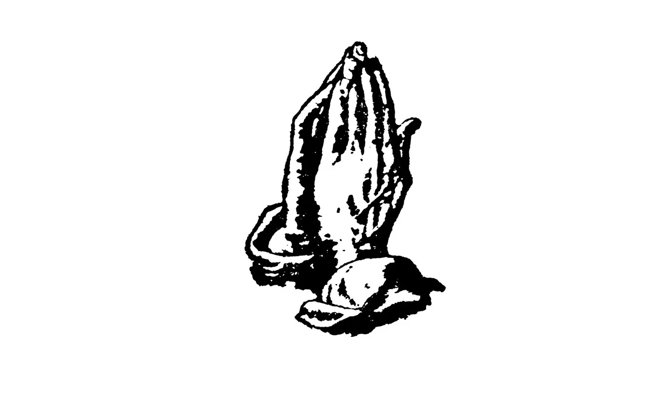 Wallpaper Desk, Minimalism, hands, white background, prayer, hands, god,  drake, pray images for desktop, section минимализм - download