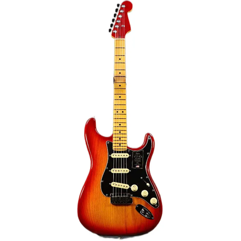 Ultra Luxe S T Maple Fingerboard Plasma Red Burst Guitar From Musicland ...