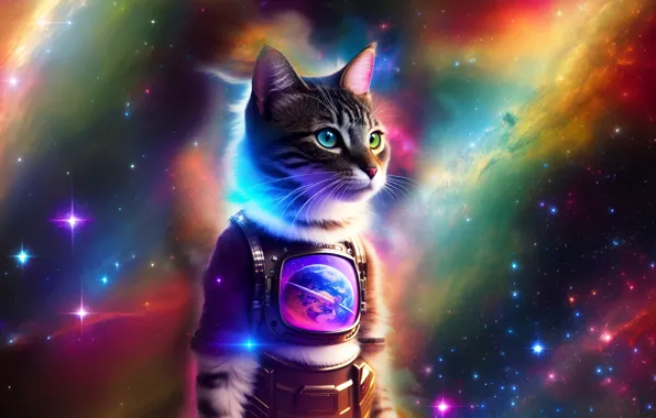 Space cat Live Wallpaper  free download