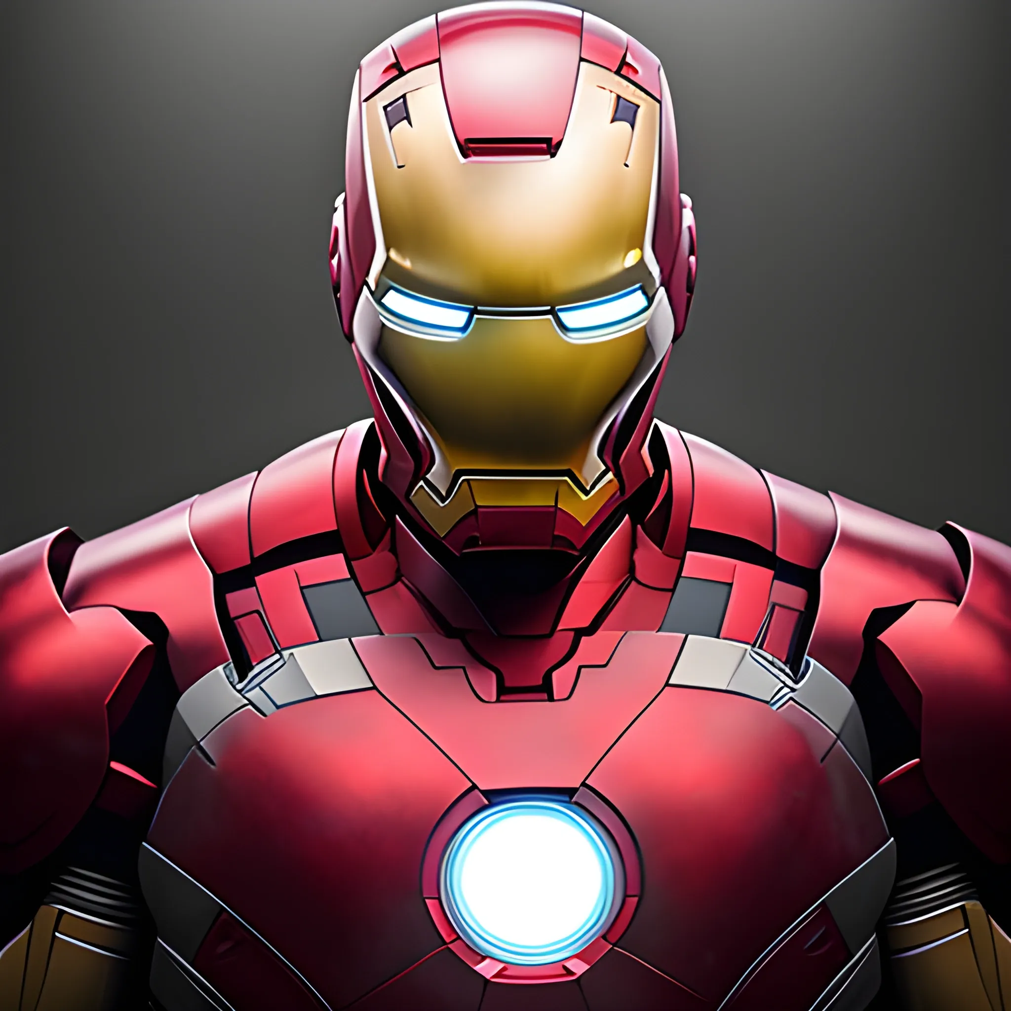 realistic photo iron man bad version like alien or venom, black ...