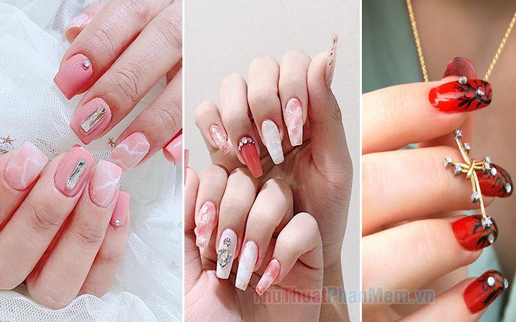 Những mẫu nail đẹp nail đính đá đẹp nhất