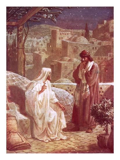 'Jesus in Conversation with Nicodemus' Giclee Print - William Brassey ...