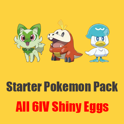 All Starter Pokemons Pack - SV Pokemon - Pokemon Scarlet and Violet ...