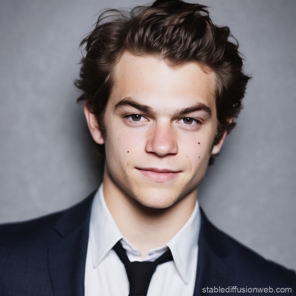 Dylan O'Brien Headshot with Flash | Stable Diffusion Online