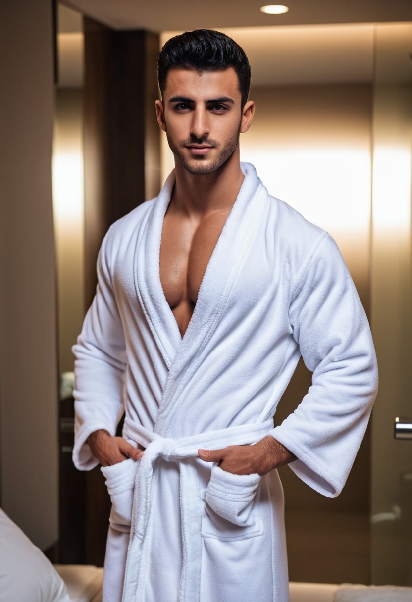 Handsome Arab College Guy Reveals His Physique