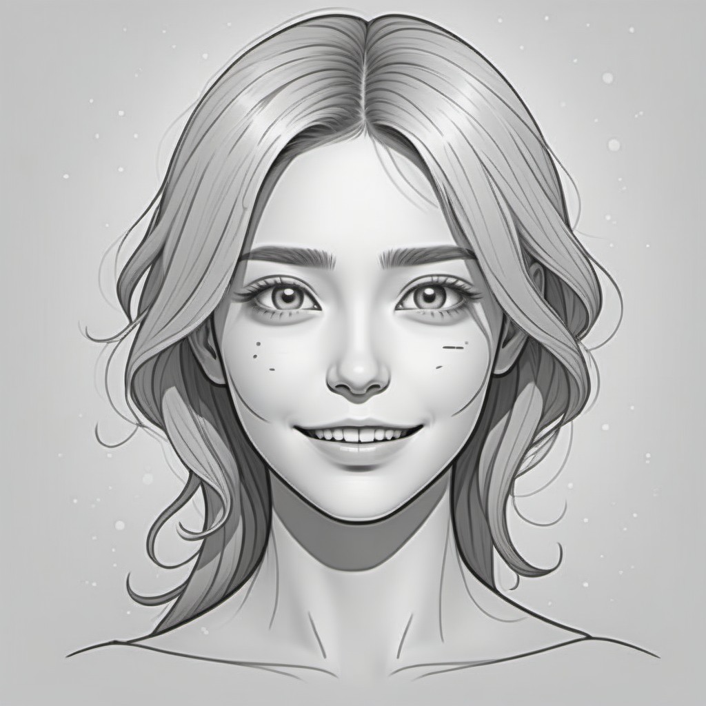 emotion lineart style white background Prompts | Stable Diffusion Online