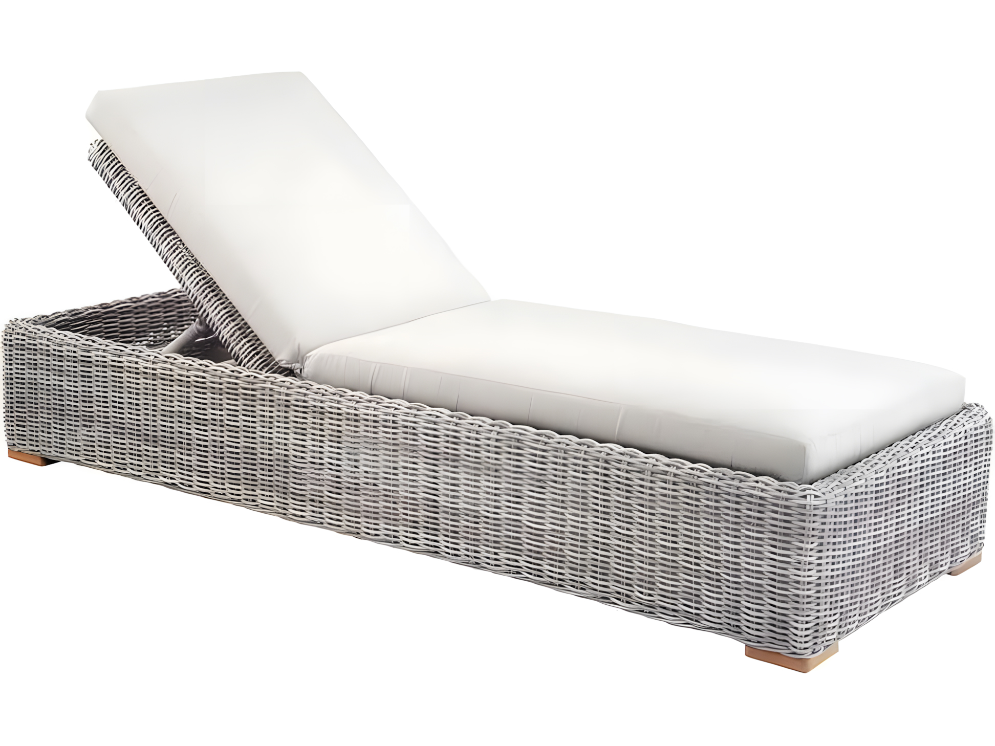 Kingsley Bate Tortola Wicker Cushion Chaise Lounge | KBTO70 image.