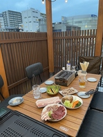 3階テラスで駅近手ぶらBBQ