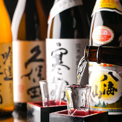 日本各地の銘酒をご堪能ください!!日本酒付飲み放題も◎