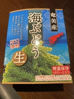 夏のおすすめメニュー「奄美産 海ぶどう550円(税込)」